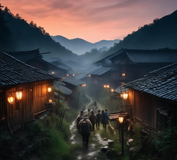 夜探羊角，贵州乡村秘境的羊角晚霞之旅,夜探羊角，贵州乡村秘境的羊角晚霞之旅,历史,风情,秘境,第1张
