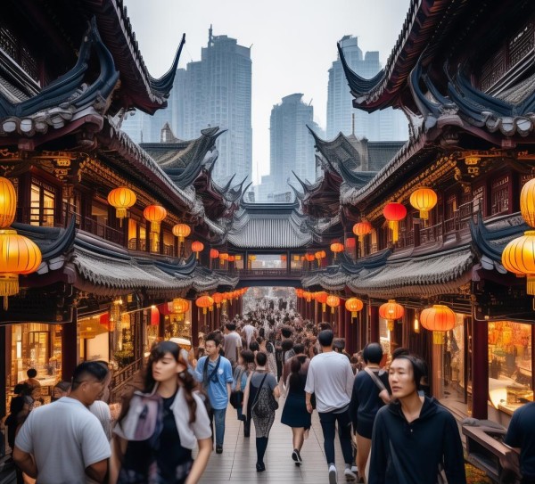 豫园商城，古典与现代交融的风情之旅,豫园商城，古典与现代交融的风情之旅,历史,风情,景点,第1张