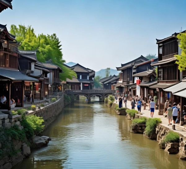水落坡镇，古韵新韵，休闲胜地一游,水落坡镇，古韵新韵，休闲胜地一游,历史,古韵,现代交融,第1张