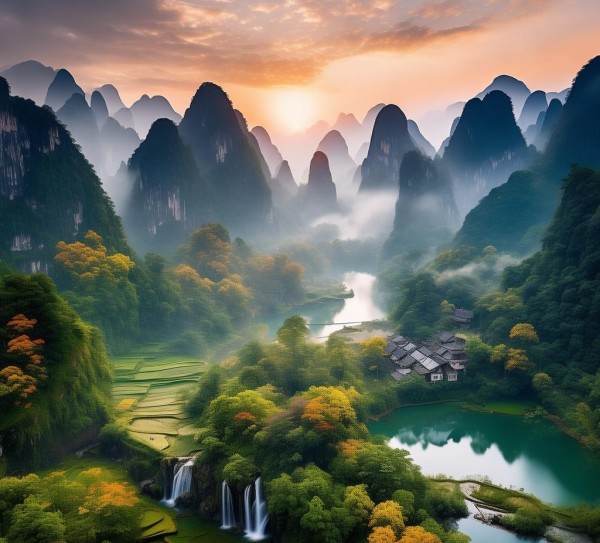 探寻贺州秘境，广西宝地五大绝美景点之旅,探寻贺州秘境，广西宝地五大绝美景点之旅,历史,景点,风情,第1张