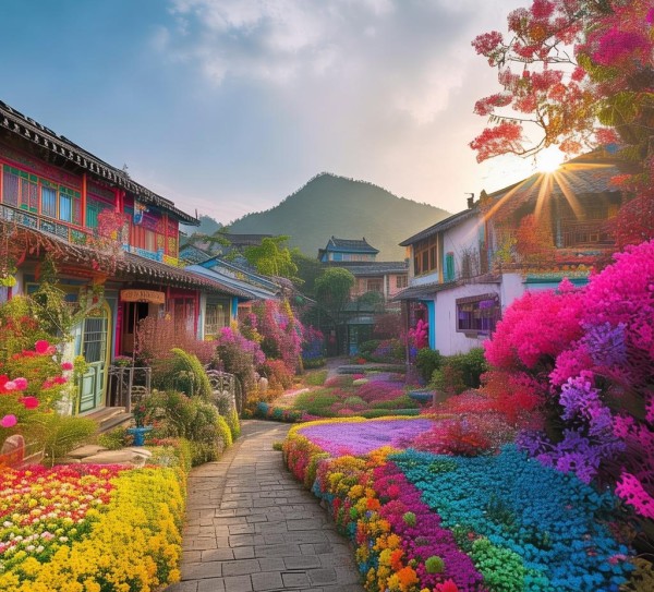 江门彩虹村，走进童话般的乡村色彩世界,江门彩虹村，走进童话般的乡村色彩世界,历史,景点,风情,第1张