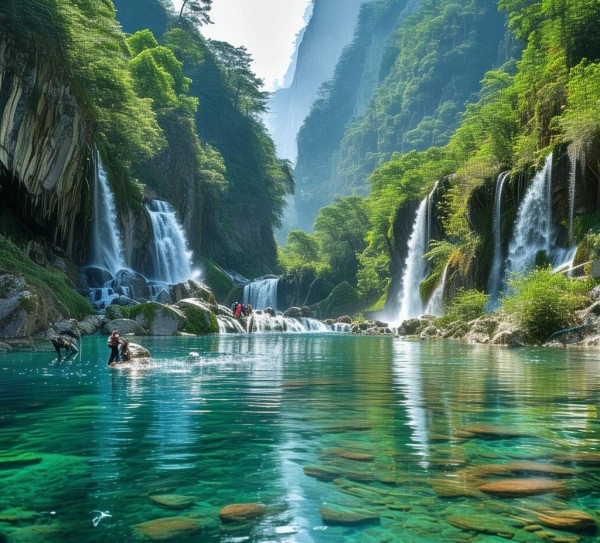 青天河，探寻自然奇观，尽享山水画卷,青天河，探寻自然奇观，尽享山水画卷,历史,景点,风光,第1张