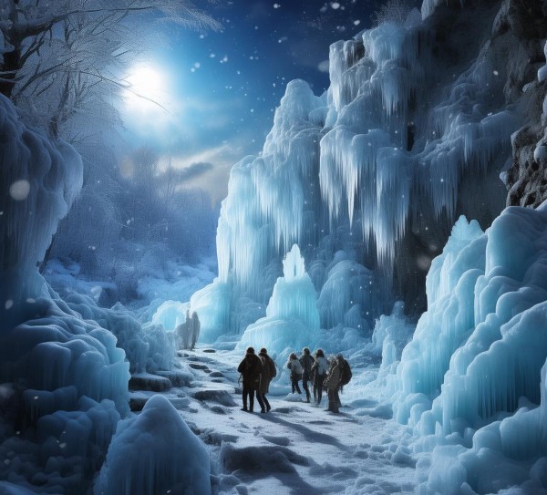 冬日探秘，冰瀑奇观中的冰雪童话世界,冬日探秘，冰瀑奇观中的冰雪童话世界,景点,第1张