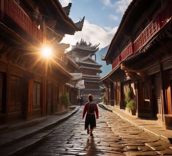 丽江古城，探秘纳西古韵，探寻木府威仪特色之旅,丽江古城，探秘纳西古韵，探寻木府威仪特色之旅,历史,景点,风情,第1张