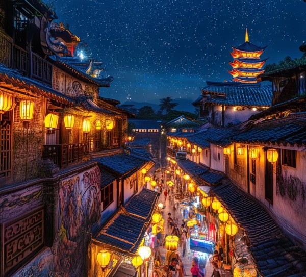 夜游南县，揭秘小城灯火下的无限风情,夜游南县，揭秘小城灯火下的无限风情,美食,第1张