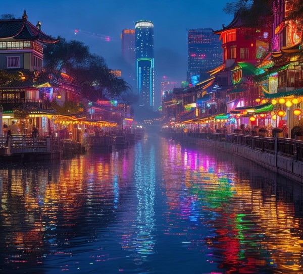 夜幕下的巢湖风情，寻味万种夜色，畅游不夜城,夜幕下的巢湖风情，寻味万种夜色，畅游不夜城,历史,风情,美食,第1张