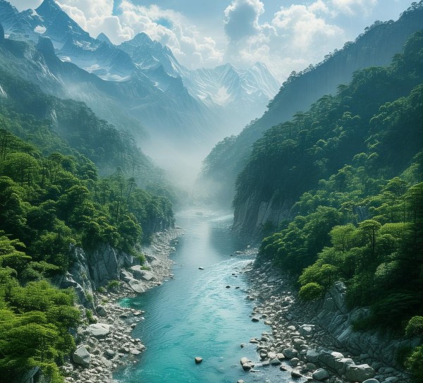 恩河风光，探秘自然画卷，感受山水魅力,恩河风光，探秘自然画卷，感受山水魅力,历史,景点,风光,第1张