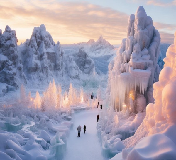 云台山冰雪奇观，冬季旅游的梦幻冰雕盛宴,云台山冰雪奇观，冬季旅游的梦幻冰雕盛宴,景点,绝美景点,自然,第1张