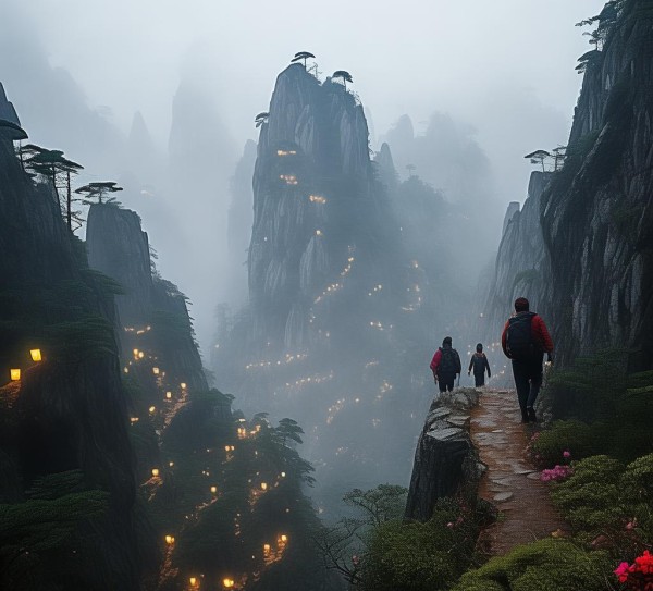 黄山，探秘绝美奇景，必游五大胜地指南,黄山，探秘绝美奇景，必游五大胜地指南,景点,风光,自然,第1张