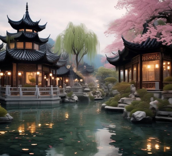江南园林，历史与现代交融的寿福奇景,江南园林，历史与现代交融的寿福奇景,历史,景点,自然,第1张