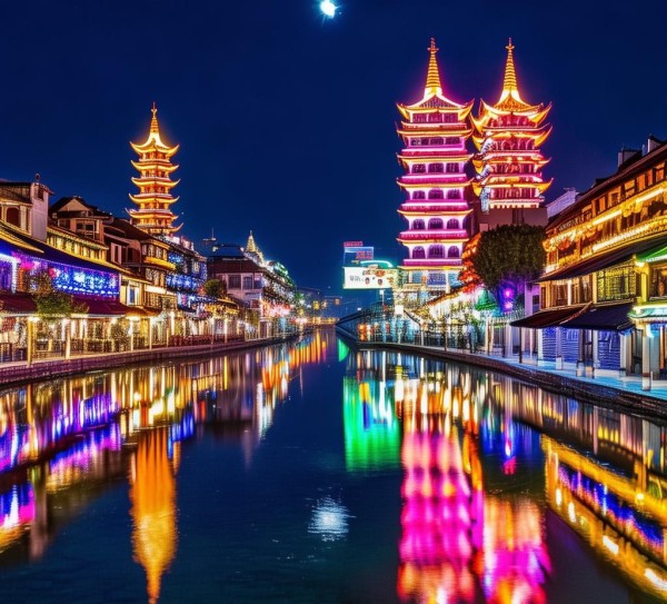 定州夜色璀璨，五大必游夜景胜地揭晓,定州夜色璀璨，五大必游夜景胜地揭晓,历史,风情,美食,第1张
