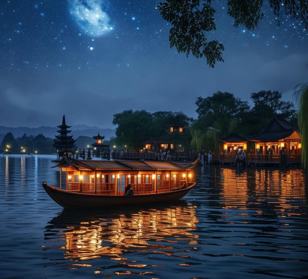 西湖夜游，探寻西湖十大浪漫玩乐胜地,西湖夜游，探寻西湖十大浪漫玩乐胜地,历史,景点,风情,第1张
