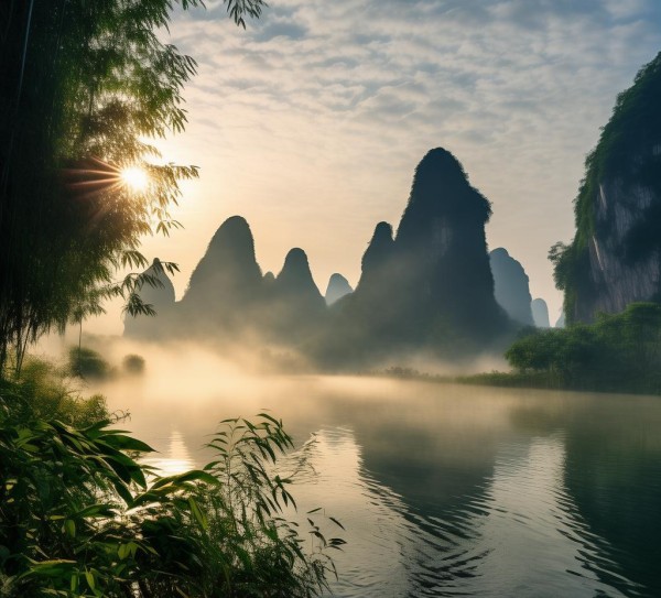 桂林晨曦秘境，探寻不容错过的绝美晨光景点,桂林晨曦秘境，探寻不容错过的绝美晨光景点,历史,景点,风情,第1张