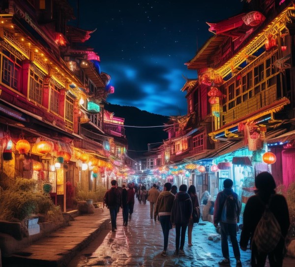 巴塘夜韵探秘，晚上游览巴塘的璀璨魅力,巴塘夜韵探秘，晚上游览巴塘的璀璨魅力,风情,美食,风光,第1张
