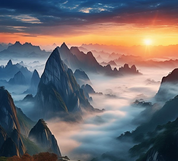 神秘巅峰之旅，揭秘中国五大神秘山峰魅力,神秘巅峰之旅，揭秘中国五大神秘山峰魅力,景点,风情,风光,第1张