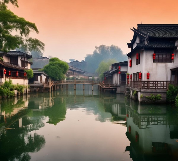 湘桥湖，江南水乡的绝美画卷,湘桥湖，江南水乡的绝美画卷,历史,景点,风情,第1张