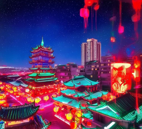 邯郸夜色璀璨，点亮你的视觉盛宴！,邯郸夜色璀璨，点亮你的视觉盛宴！,历史,景点,风光,第1张