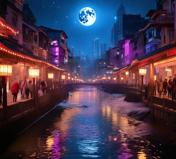 夜探五彩龙川，龙川夜景之旅，尽享不夜城魅力,夜探五彩龙川，龙川夜景之旅，尽享不夜城魅力,历史,景点,美食,第1张
