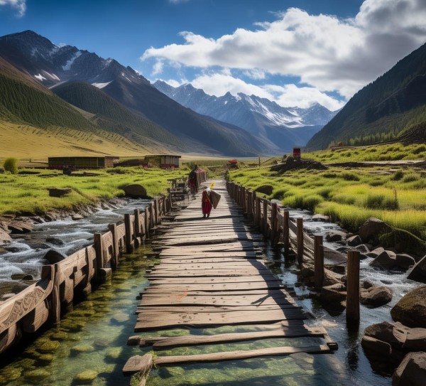 藏地风情小桥，历史沉淀中的美丽探寻之旅,藏地风情小桥，历史沉淀中的美丽探寻之旅,历史,景点,风情,第1张
