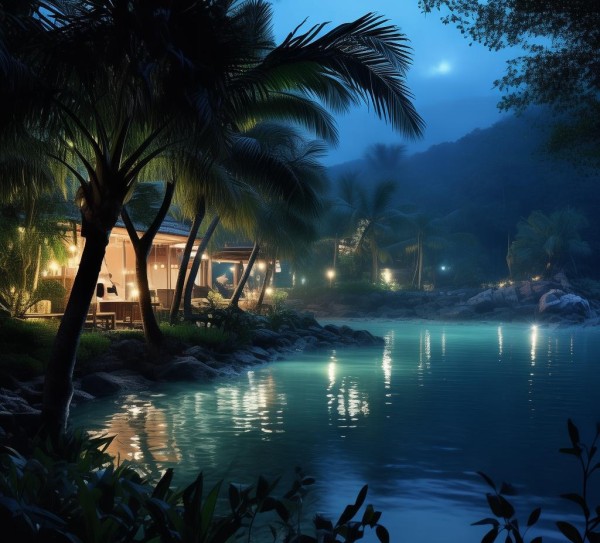 亚龙湾夜色探秘，隐藏玩乐胜地的绝美夜景,亚龙湾夜色探秘，隐藏玩乐胜地的绝美夜景,美食,自然,沙滩,第1张