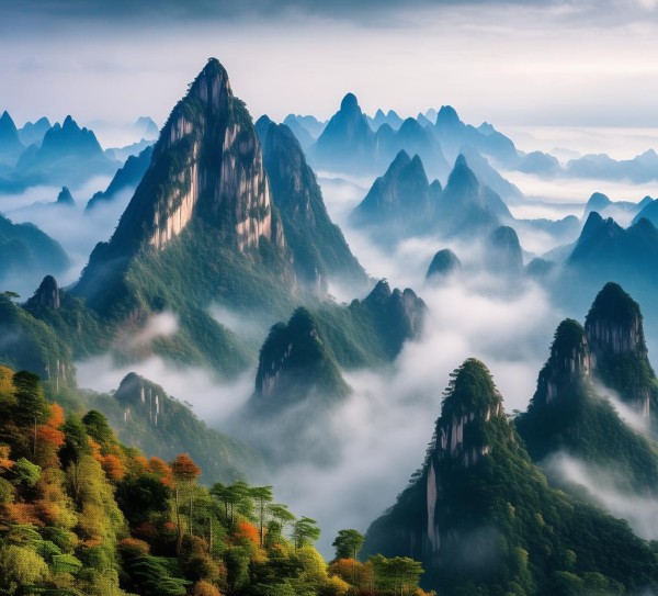湖南名山览胜，揭秘湖南十大绝美观赏高峰,湖南名山览胜，揭秘湖南十大绝美观赏高峰,历史,景点,风光,第1张