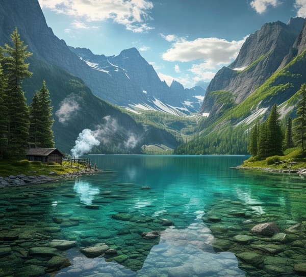 探寻大湖秘境，湖光山色中的绝美景点揭秘,探寻大湖秘境，湖光山色中的绝美景点揭秘,历史,景点,风情,第1张
