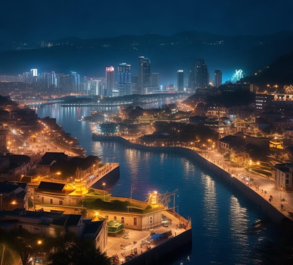 夜幕下的虎门，港口城市的璀璨魅力探秘,夜幕下的虎门，港口城市的璀璨魅力探秘,历史,景点,美食,第1张