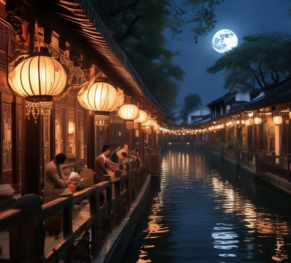 苏州月夜诗韵，共赏中秋月圆时,苏州月夜诗韵，共赏中秋月圆时,历史,景点,风情,第1张