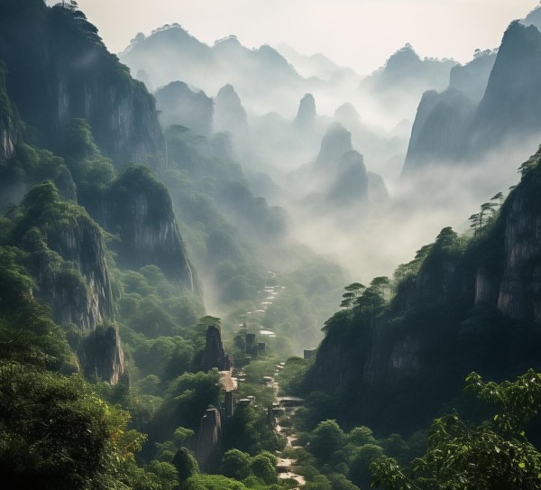 忻州南边神秘山脉，历史与自然的面纱之谜,忻州南边神秘山脉，历史与自然的面纱之谜,历史,景点,美食,第1张