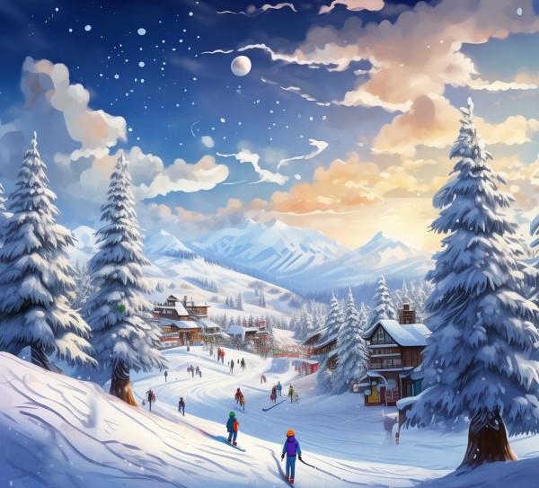 昌邑冰雪秘境，滑雪胜地冬季欢乐之旅,昌邑冰雪秘境，滑雪胜地冬季欢乐之旅,景点,美食,风光,第1张