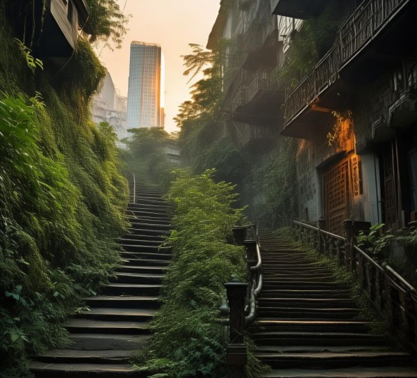 重庆山城秘境探幽，揭秘隐藏的爬楼胜地,重庆山城秘境探幽，揭秘隐藏的爬楼胜地,历史,景点,风光,第1张