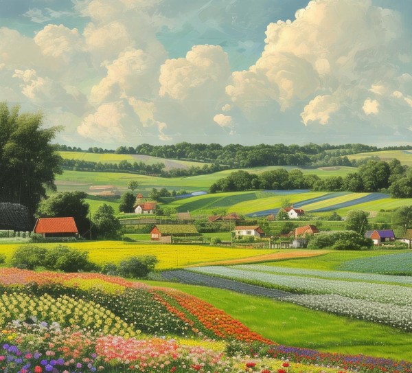 田园画卷，农田种植艺术的独特魅力之地,田园画卷，农田种植艺术的独特魅力之地,景点,美食,风光,第1张