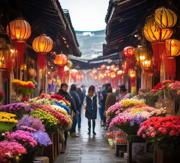 老城区花市风情，玉泉花市的花艺与市井之谜,老城区花市风情，玉泉花市的花艺与市井之谜,历史,景点,风情,第1张