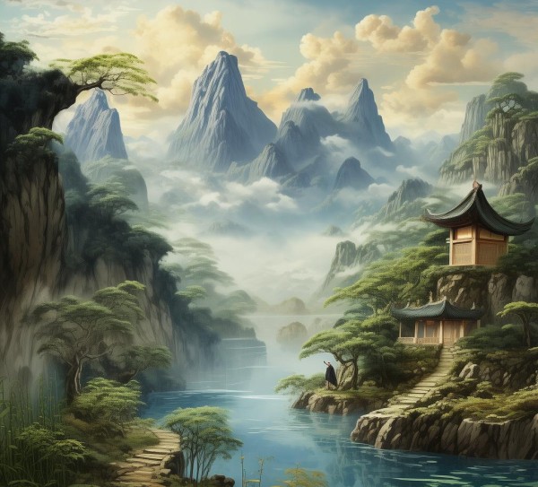 古韵谚语中的山水画卷，探寻描绘奇景的佳句之美,古韵谚语中的山水画卷，探寻描绘奇景的佳句之美,历史,景点,风光,第1张