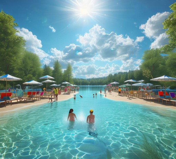 夏日清凉好去处，贵水库游泳乐园,夏日清凉好去处，贵水库游泳乐园,体验,水上乐园,第1张