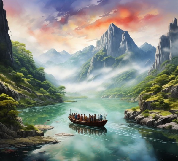 云浮南江，山水画廊之旅，尽享自然魅力,云浮南江，山水画廊之旅，尽享自然魅力,历史,景点,美食,第1张