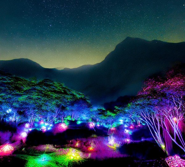 万峰林夜色璀璨，探秘璀璨夜景之谜,万峰林夜色璀璨，探秘璀璨夜景之谜,景点,风情,美食,第1张