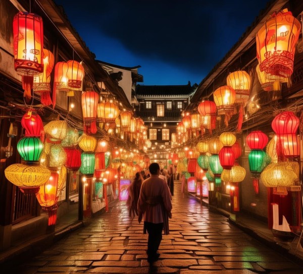 鹿泉古镇灯笼节，浪漫灯海中的传统民俗之旅,鹿泉古镇灯笼节，浪漫灯海中的传统民俗之旅,历史,景点,风情,第1张