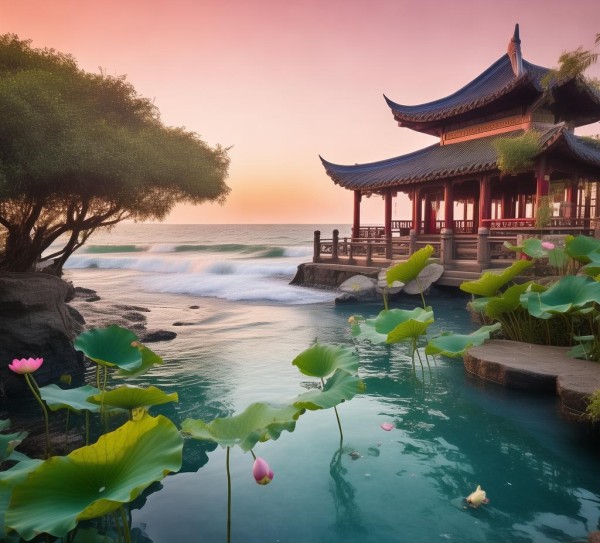 青岛青莲，揭秘海滨隐秘仙境的绝美角落,青岛青莲，揭秘海滨隐秘仙境的绝美角落,历史,景点,风情,第1张