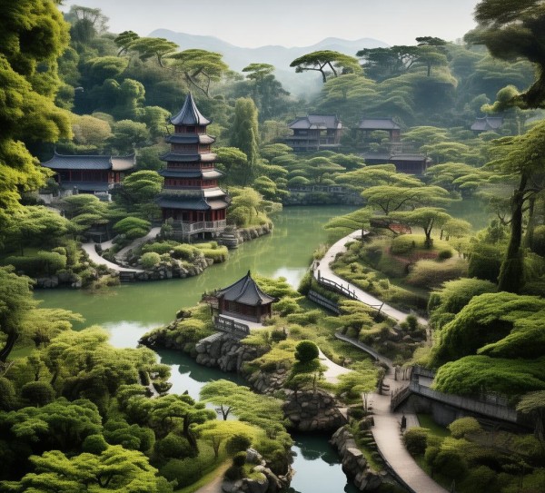 探秘苏州灵岩山，古典园林的山水画卷之旅,探秘苏州灵岩山，古典园林的山水画卷之旅,历史,景点,风光,第1张