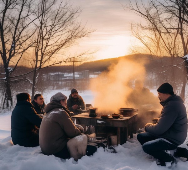哈尔滨周边冬日烧烤之旅，雪野烧烤暖意盎然,哈尔滨周边冬日烧烤之旅，雪野烧烤暖意盎然,景点,风情,美食,第1张