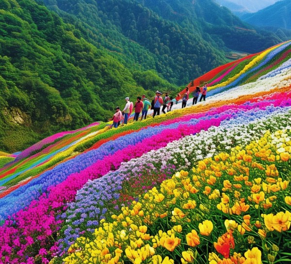 黔北花海探秘，贵州五彩斑斓美景攻略,黔北花海探秘，贵州五彩斑斓美景攻略,景点,风情,风光,第1张