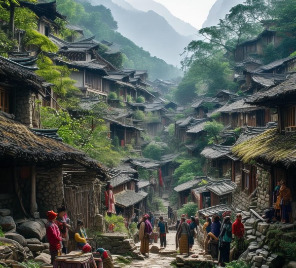 老君山神秘村落，自然与文化交融的绝美探秘之旅,老君山神秘村落，自然与文化交融的绝美探秘之旅,景点,风光,自然,第1张