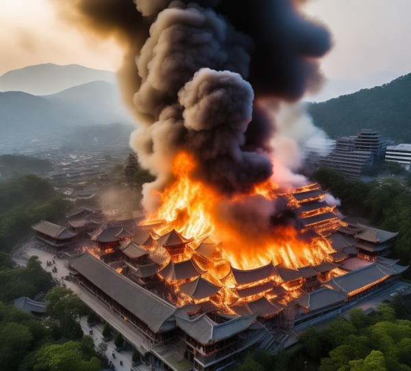 贵州著名景点遭遇火灾，火势迅猛威胁景区安全！,贵州著名景点遭遇火灾，火势迅猛威胁景区安全！,历史,景点,风情,第1张