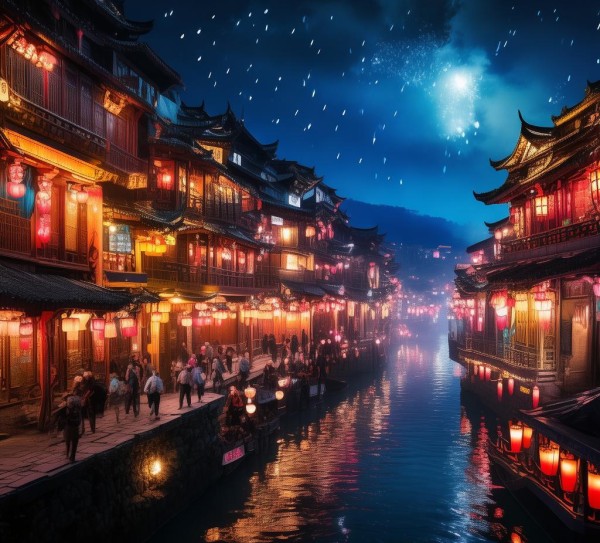 夜探孝昌县，璀璨古城的夜色之旅,夜探孝昌县，璀璨古城的夜色之旅,历史,风情,美食,第1张