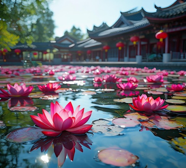 荷花苑，水景中的文化传承之美,荷花苑，水景中的文化传承之美,历史,景点,自然,第1张