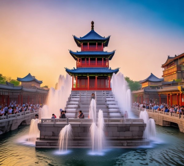 宝鸡长寿喷泉，古都风情与活力源泉之旅,宝鸡长寿喷泉，古都风情与活力源泉之旅,历史,景点,美食,第1张