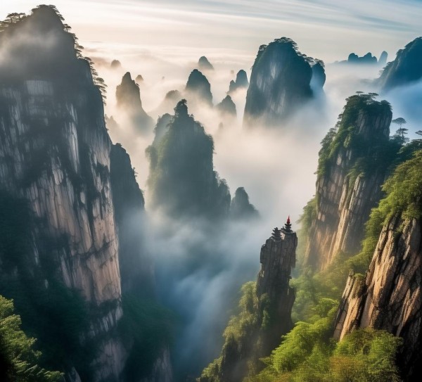 华山绝美仙境探秘，险峻奇峰中的必游景点大揭秘,华山绝美仙境探秘，险峻奇峰中的必游景点大揭秘,历史,景点,风光,第1张