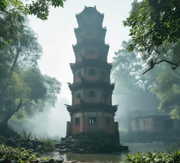 浙江塔影之谜，探寻独特塔楼背后的故事,浙江塔影之谜，探寻独特塔楼背后的故事,历史,景点,风光,第1张