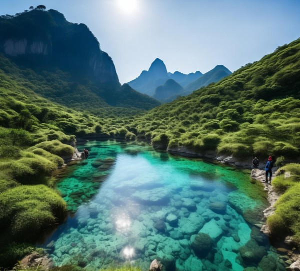 鲁山白龙潭，山水交融的自然奇境探秘之旅,鲁山白龙潭，山水交融的自然奇境探秘之旅,景点,美食,风光,第1张
